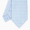 New E.Marinella Light Blue Silk And Orange Fiber Tie