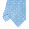 Best E.Marinella Powder Blue Sartorial Classic Silk Tie Polka Dot Pattern