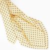 New E.Marinella Yellow 5 Fold Sartorial Silk Tie - Small Flower Pattern