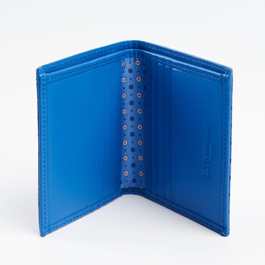 Hot E.Marinella Powder Blue Small Wallet In Silk And Leather