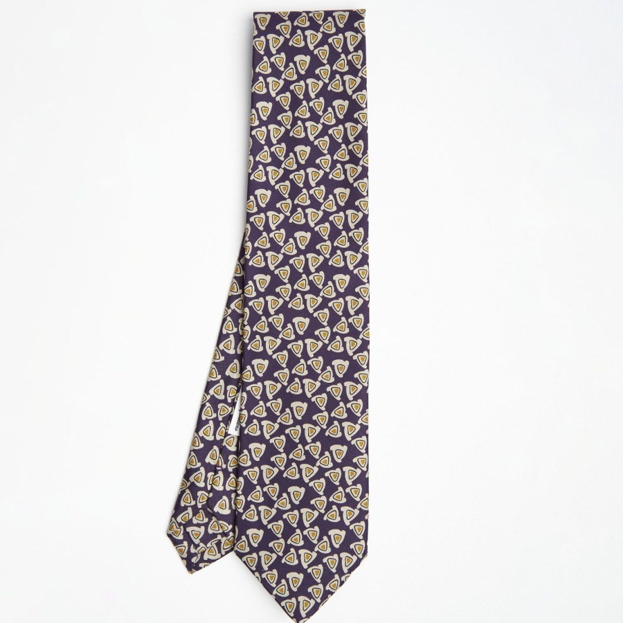 Best E.Marinella Violet Archivio Collection Silk Tie 1952-1-03