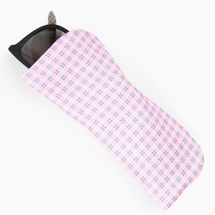 Best E.Marinella Pink Silk Glasses Case