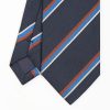 Online E.Marinella Dark Blue Sartorial Striped Tie