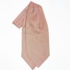 Wholesale E.Marinella Ascot Tie In Orange Silk - Small Flower Designs