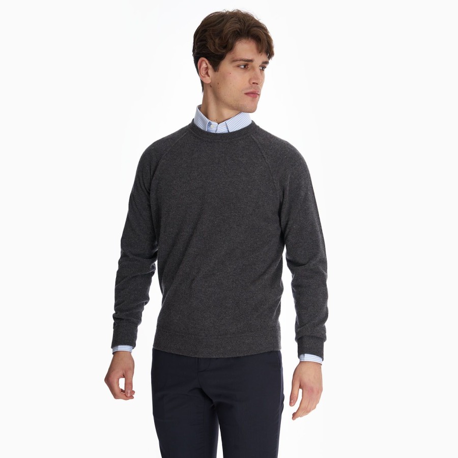 Hot E.Marinella Dark Grey Cashmere Sweatshirt