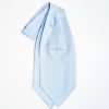 Clearance E.Marinella Light Blue Silk Ascot Tie - Flower Pattern