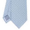 Clearance E.Marinella Light Blue Sartorial Jacquard Silk Tie - Small Geometric Pattern