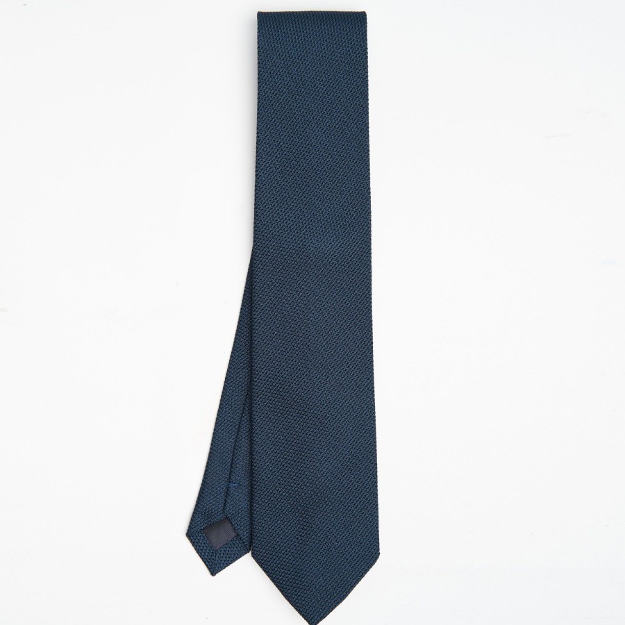 Wholesale E.Marinella Blue Sartorial Granadine Silk Tie