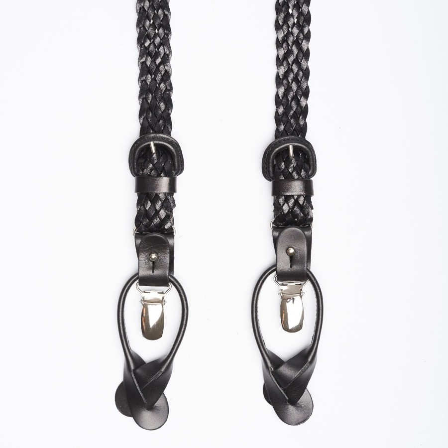 Best E.Marinella Black Leather Braces