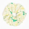 New E.Marinella Green Silk Scrunchie - Floral Pattern