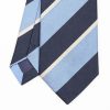 Online E.Marinella Light Blue Sartorial Striped Silk Tie