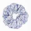 Wholesale E.Marinella Blue Silk Scrunchie - Floral Patterns