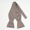 Online E.Marinella Dark Grey Silk Bowtie To Self-Tie - Solid Color