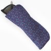 New E.Marinella Dark Blue Silk Glasses Case