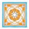 Hot E.Marinella Light Blue Silk Scarf 90 - Santa Chiara Cloister