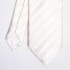 Hot E.Marinella Beige Striped Satin Silk Ceremony Tie