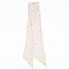 New E.Marinella Light Green Silk Twilly - Floral Pattern