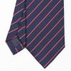 Hot E.Marinella Dark Blue Sartorial Striped Tie