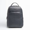 Online E.Marinella Backpack In Blue Leather With Reinforced Back Panel