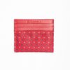 Clearance E.Marinella Red Leather And Silk Credit Card Holder - 5 Compartments