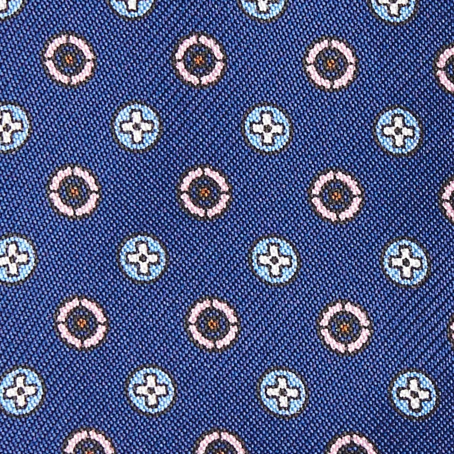 Online E.Marinella Bluette Silk Bowtie To Self-Tie - Small Flower Pattern