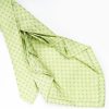 Wholesale E.Marinella Light Green 9 Fold Sartorial Silk Tie Small Flower Pattern