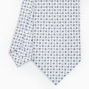 Online E.Marinella White Sartorial Classic Silk Tie - Small Flower Designs