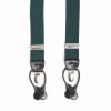 Hot E.Marinella Dark Green Plain Colour Braces