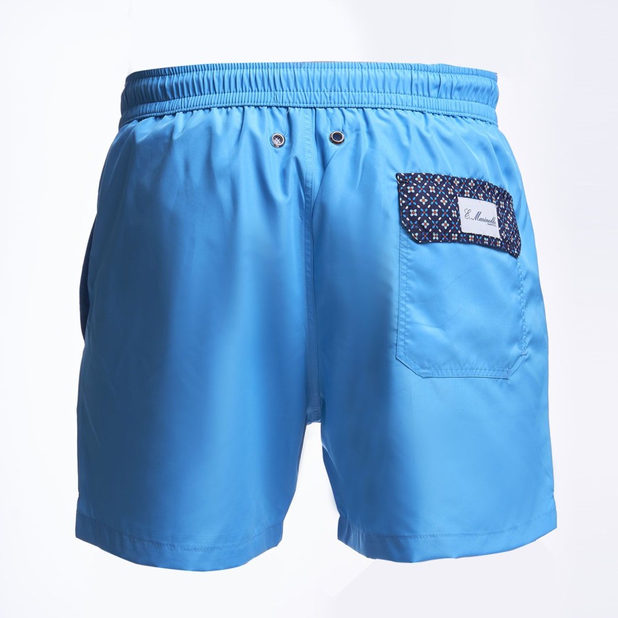 Clearance E.Marinella Light Blue Swim Short Plain Colour