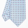 Wholesale E.Marinella Light Blue Sartorial Classic Silk Tie - Small Flower Pattern