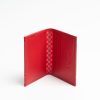 Best E.Marinella Red Leather Folding Card Holder - 10 Compartments