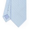 Hot E.Marinella Light Blue Sartorial Jacquard Silk Tie - Small Geometric Pattern