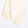 Online E.Marinella Yellow Striped Satin Silk Ceremony Tie