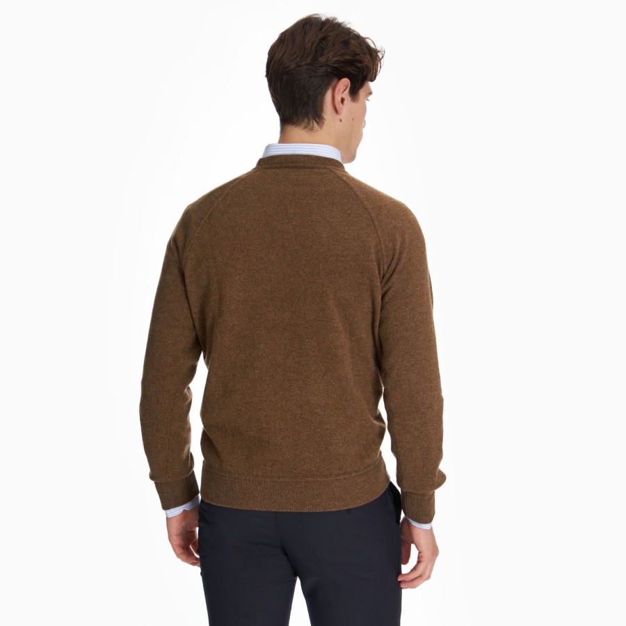 New E.Marinella Light Brown Cashmere Sweatshirt