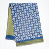 Wholesale E.Marinella Blue And Green Double Silk Scarf