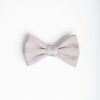 New E.Marinella Light Grey Pre-Knotted Silk Bowtie - Solid Color