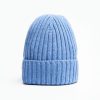 Wholesale E.Marinella Powder Blue Cashmere Ribbed Beanie