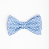 Best E.Marinella Light Blue Pre-Knotted Silk Bowtie - Small Flower Pattern