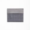 Hot E.Marinella Dark Grey Leather And Silk Credit Card Holder - 5 Compartments