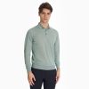 Online E.Marinella Light Green Cashmere And Silk Polo Shirt