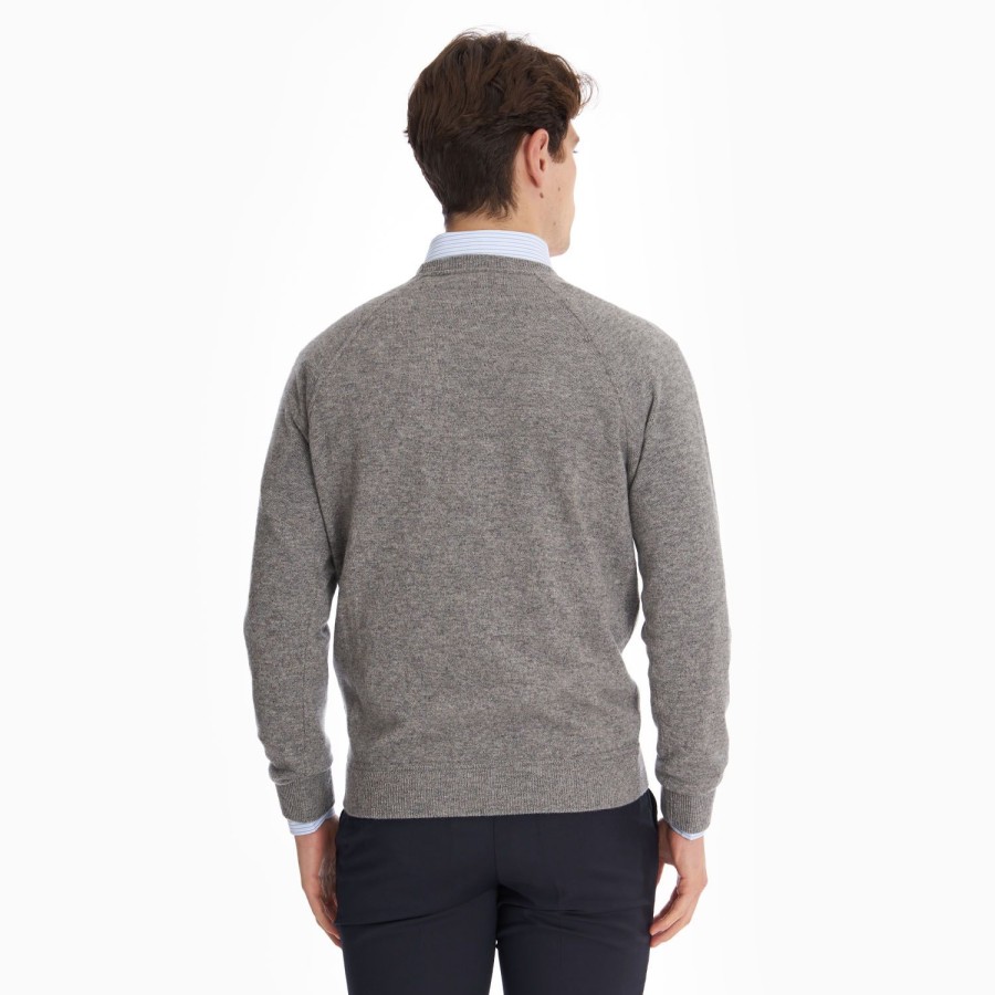 Wholesale E.Marinella Light Grey Cashmere Sweatshirt