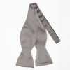 Hot E.Marinella Light Grey Silk Satin Bowtie To Self-Tie - Solid Color