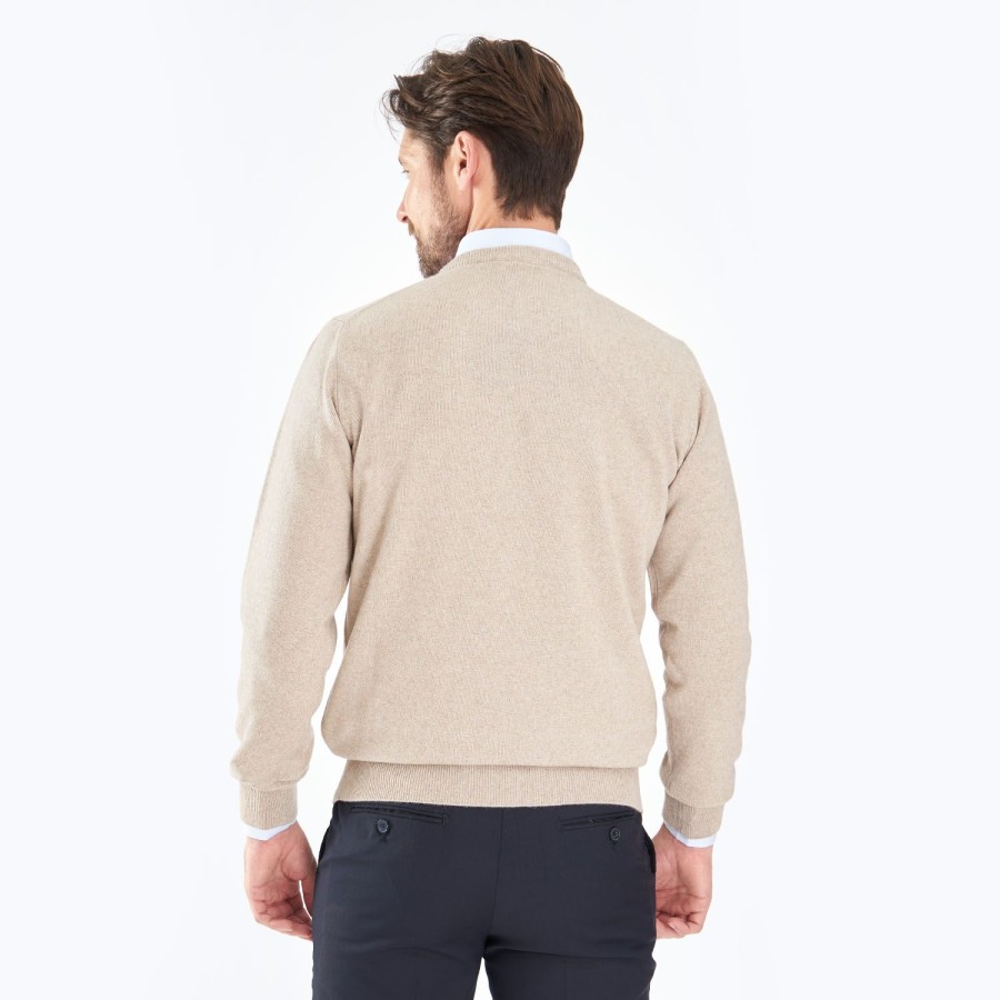 Best E.Marinella Wool And Cashmere Crewneck Sweater - Beige