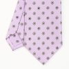 Hot E.Marinella Lilac Sartorial Classic Silk Tie - Large Flower Pattern