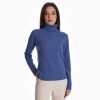 New E.Marinella Mid Blue Cashmere Turtleneck