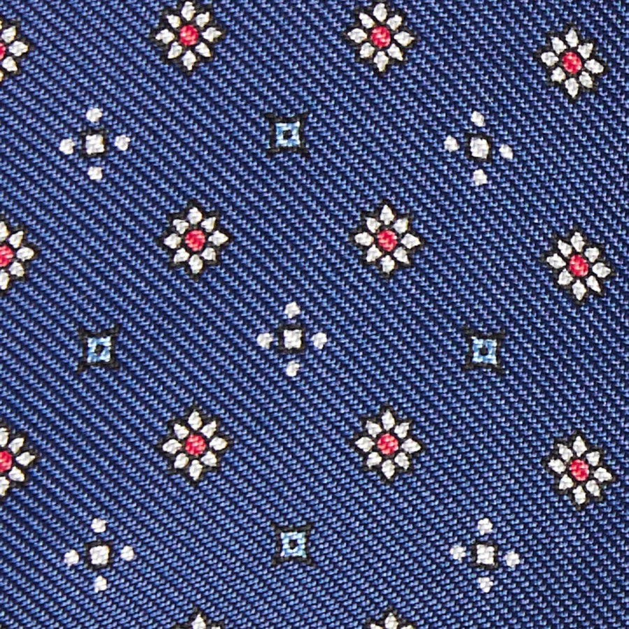 Wholesale E.Marinella Bluette Silk Bowtie To Self-Tie - Small Flower Pattern