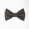 Wholesale E.Marinella Dark Green Pre-Knotted Silk Bowtie - Small Geometric Pattern