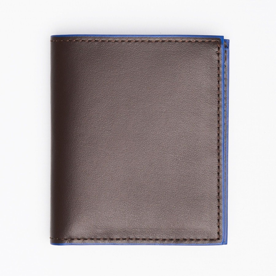 Wholesale E.Marinella Dark Brown Leather Small Wallet