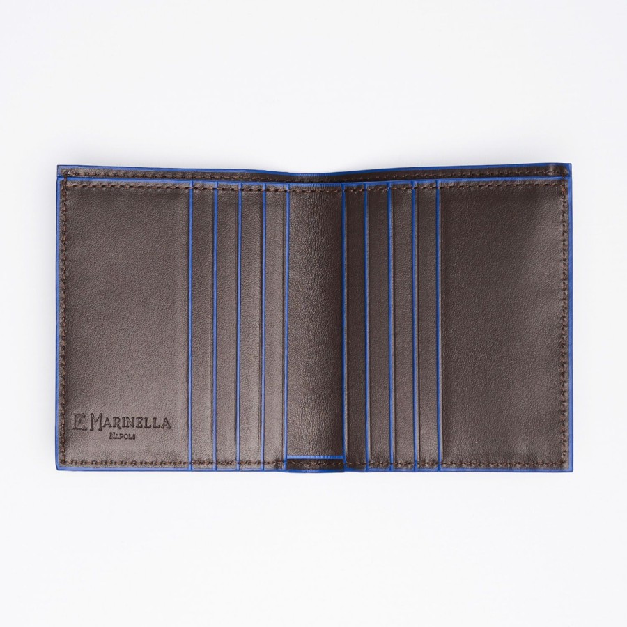 Wholesale E.Marinella Dark Brown Leather Small Wallet