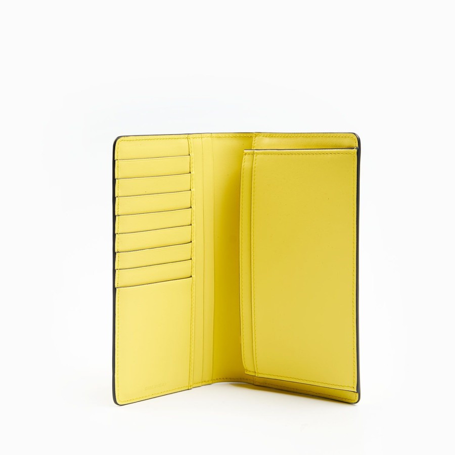 New E.Marinella Yellow Big Wallet In Soft Leather